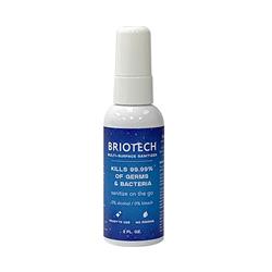 Briotech® Eyeglass Sanitizer & Disinfectant - 2 oz. (case of 72 + POP display)